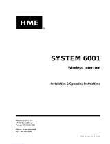 HME System 6001 Installation & Operating Instructions Manual