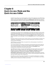 Kurzweil K2600 BEST OF VAST - REV A Quick Access Mode Manual