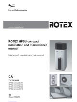 Rotex HPSU compact 304 Installation and Maintenance Manual