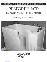 Mansfield Plumbing Restore ACR 8190 Installation, Use and Care Manual
