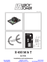 Leroy-Somer R 450 M Installation and Maintenance Manual