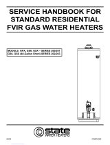 Reliant FVIR GAS WATER HEATER User manual