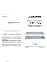 Mackenzie OPM-3SM User manual