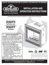 NAPOLEON B36DFP Installation And Operation Instructions Manual