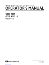 Kongskilde GXS 9005 P User manual