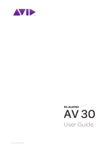 M-Audio Studiophile AV30 II User manual
