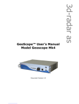3d-Radar Geoscope Mk4 User manual
