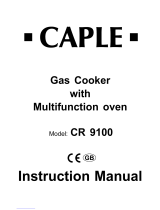 Caple CR 9100 User manual