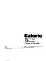 Caloric GTW21B2W User manual