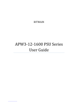 BITMAIN APW3-12-1600 Series User manual