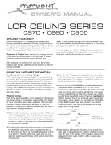 Proficient Audio Systems C870 Owner's manual