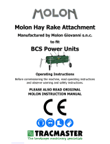 Molon Hay Rake Operating Instructions Manual