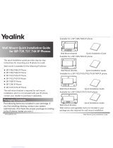 Yealink SIP-T4X Wall Mount Quick Installation Manual