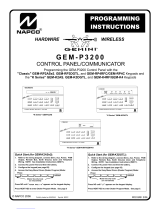 NAPCO Gemini GEM-P3200 Programming Instructions Manual