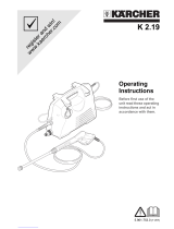 Kärcher K 2.19 Operating Instructions Manual