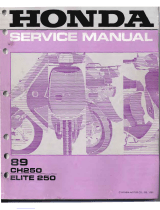 Honda CH250 1989 User manual