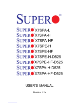 Supero SUPER X7SPA-H User manual