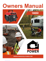 HomeDieselPower HDP-1000 Owner's manual