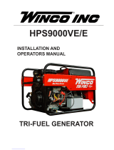 Winco HPS9000VE/E Operating instructions