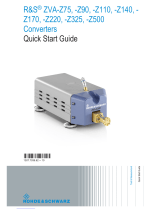 R&S 1307.7000.03 Quick start guide