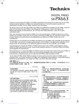 Panasonic SX-PX663 User manual
