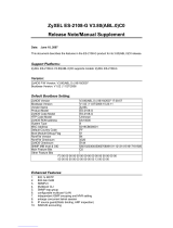 ZyXEL Communications ES-2108-G Release note