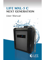 Life Ionizers Next Generation LIFE MXL-5 C User manual