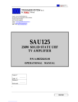 Technosystem SAU125 Operational Manual