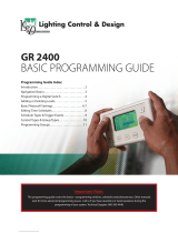lighting control & design GR 2400 Programming Manual