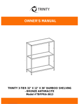 TRINITY 3-TIER BAMBOO SHELVING Owner's manual