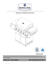 Member's Mark 730-0830F Owner's manual