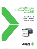 Valmet Valmet MCA Installation & Owner's Manual