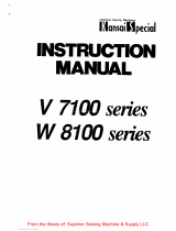 KANSAI SPECIAL W 8100 Series User manual