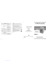 Bionaire BCH160 User manual
