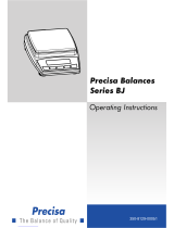 Precisa 165 BJ Series Operating Instructions Manual