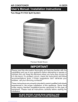 Nordyne *4BF-036KA User's Manual & Installation Instructions