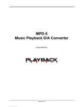 Playback Designs MPD-5 User manual