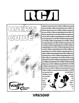 RCA VR650HF User manual