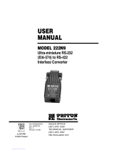 Patton electronics 222N9 User manual