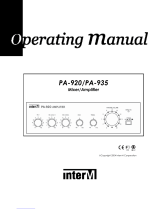 Inter-m PA-920 Operating instructions