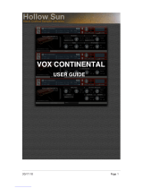 Hollow Sun VOX Continental Instructions Manual