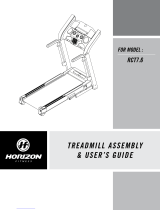 Horizon Fitness Treadmill RCT7.6 User manual