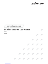 Raisecom RC902-FE4E1-BL User manual