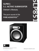 Pure Acoustics SLP851 Sub Owner's manual