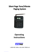 Inter Page Silent Page Tone/VibratePaging System Operating instructions