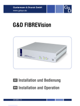 Guntermann & Drunck FIBREVision-MC2 Operating instructions