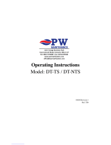 PW maintenance DT-NTS Operating Instructions Manual