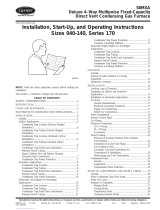 Carrier GAS FURNACE 58MXA Installation, Start-Up, And Operating Instructions Manual