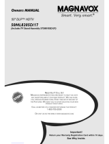 Magnavox 50ML8205D/17 User manual
