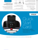 Precor TRM 445 Quick Start Card